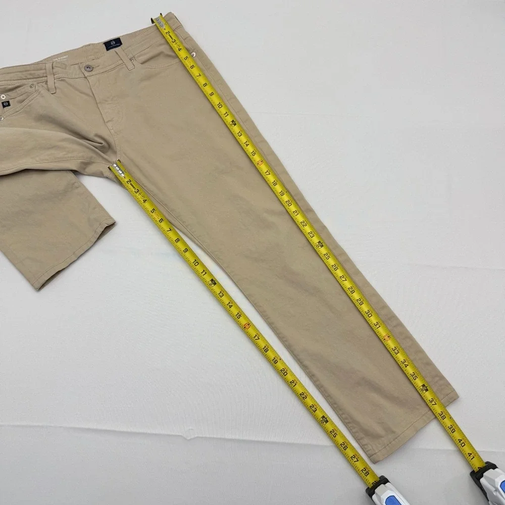 AG Jeans The Everett‎ Slim Straight Pants Mens 34x28 Tan 5-Pocket Stretch Casual